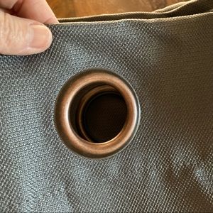 Bundle of 3x Panels Curtains Grey with bronze grommets 48” x 84” each like new